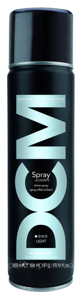 Спрей для блиску легкої фіксації DCM Shine spray Lisap 300 мл