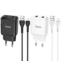 СЗУ HOCO N7 (2USB/2,1A) + USB - Lightning MAS