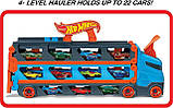 Трек Хот Вілс Вантажівка-транспортер автовоз Суперперегони 2в1 Hot Wheels Speedway Hauler, фото 7