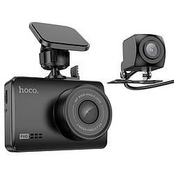 Відеореєстратор HOCO Driving recorder with display DV3 (dual-channel) |2.45", 1080p/30fps|