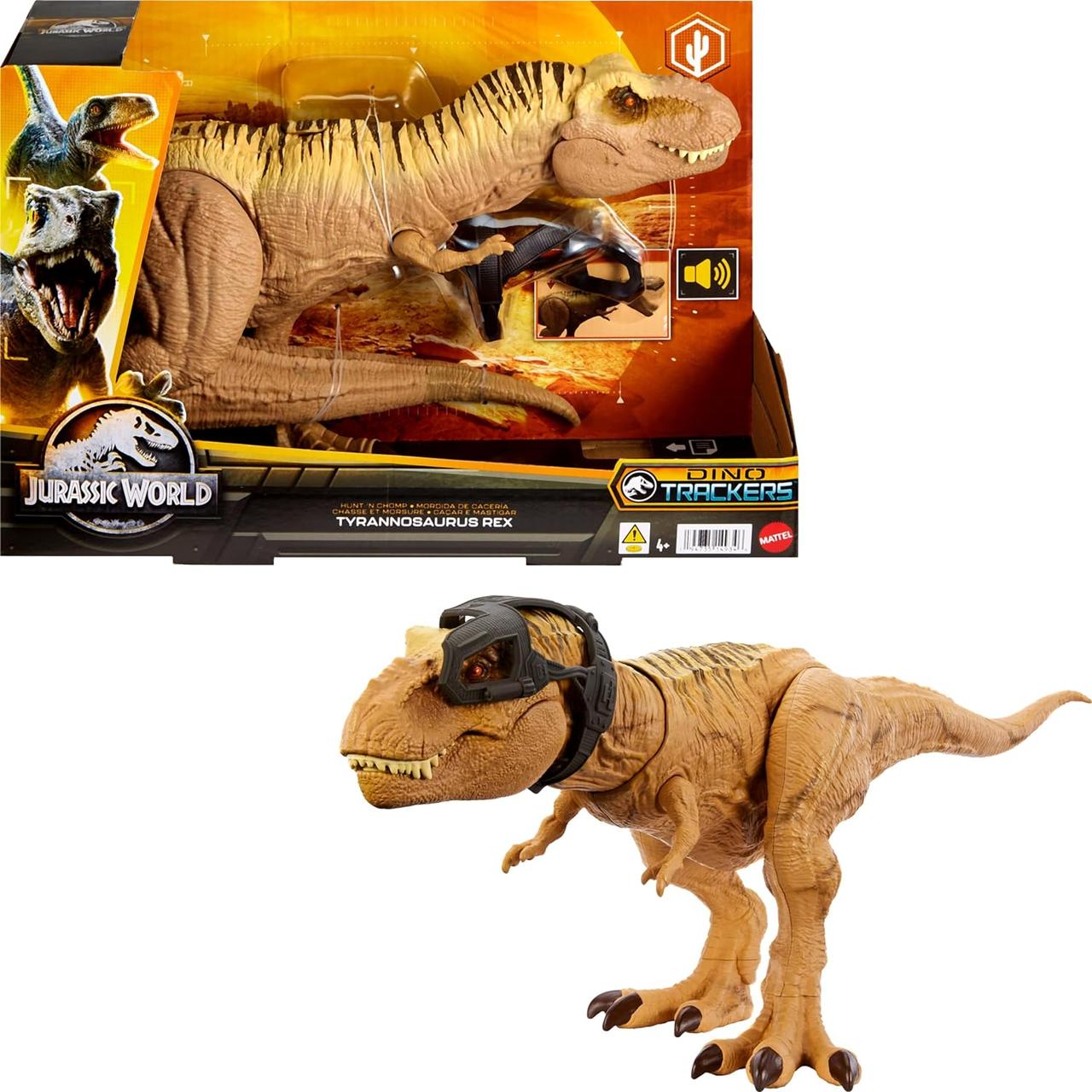 Ігрова фігурка Jurassic World Dino trackers Ті-рекс, Jurassic World Tyrannosaurus T Rex Dinosaur, Hasbro