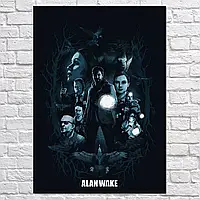 Плакат "Алан Вейк, Alan Wake", 42×30см