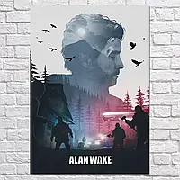 Плакат "Алан Вейк, Alan Wake", 42×30см