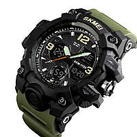 Військовий тактичний годинник SKMEI 1155BAG | Водонепроникний чоловічий годинник | Годинник KL-821 армійський оригінал