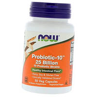 Смесь Пробиотиков Probiotic-10 25 Billion Now Foods 50вегкапс (69128010)