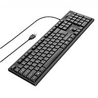 Клавиатура проводная компьютерная Hoco GM23 Цвет Черный от магазина style & step