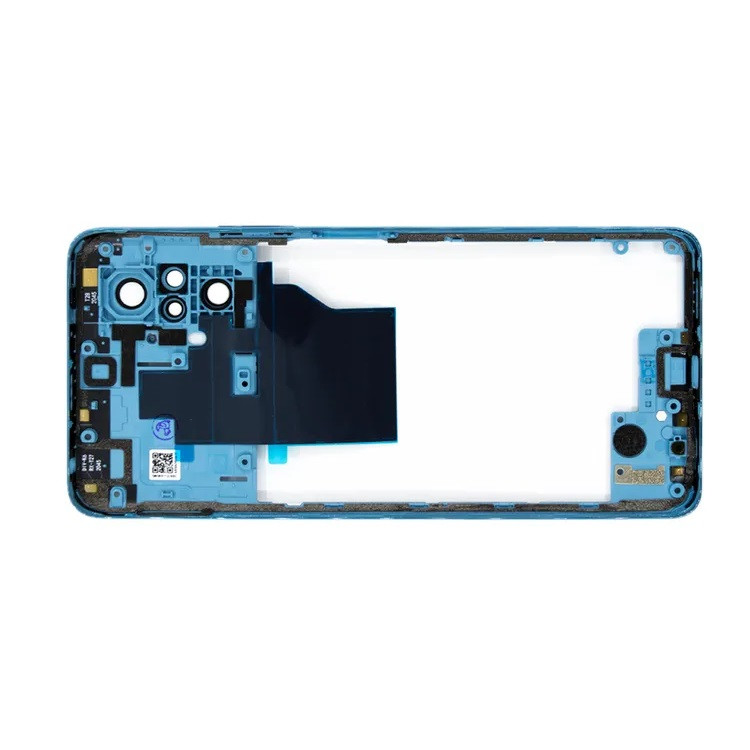 Середня частина корпусу для телефону Xiaomi Redmi Note 10 Pro синя