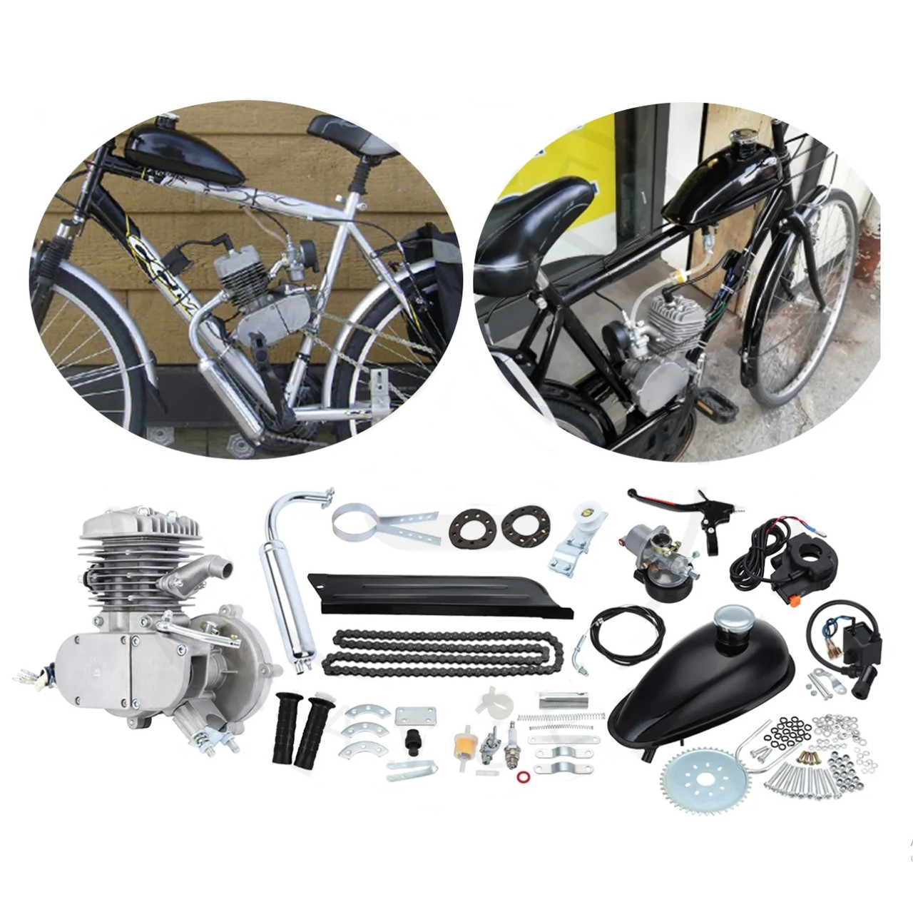 Двигун ДИРЧИК-80 повний комплект/ Двигун велосипедний (в зборі) 80с ...