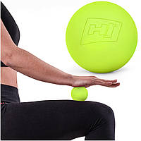 Силіконовий масажний м'яч 63 мм Hop-Sport HS-S063MB салатовий l