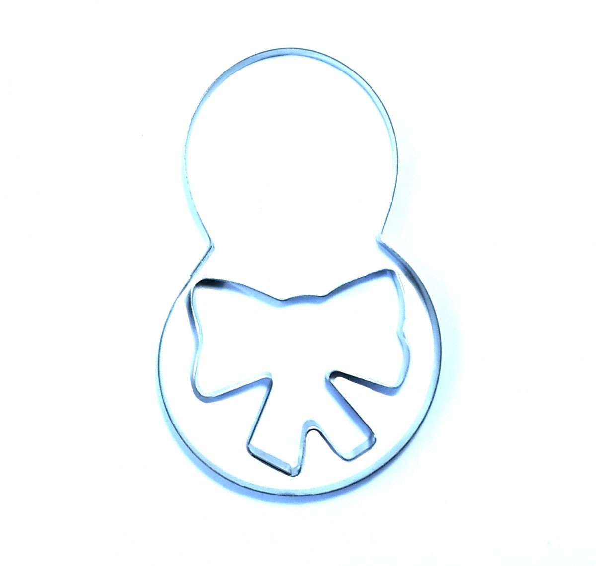 Набір метал. вирубок для пряників "Восьметка з бантиком", фото 1