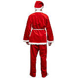 Карнавальний костюм "Санта Клаус" для дорослого, плюш, червоний (462421), фото 2