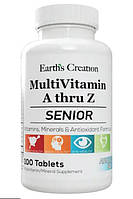 Витамины для мужчин 50+ Earth's Creation MULTIVITAMIN CENTURY (A THRU Z) SENIOR 100 таблеток