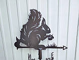 Флюгер Білка, флюгер на дах з металлу 2 мм., фото 3