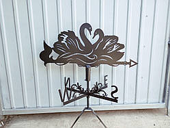 Флюгер Лебеді, флюгер на дах з металу 2 мм.