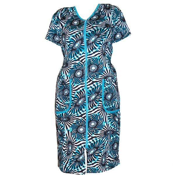 Женский трикотажный халат большого размера купить Женский трикотажный халат большого размера