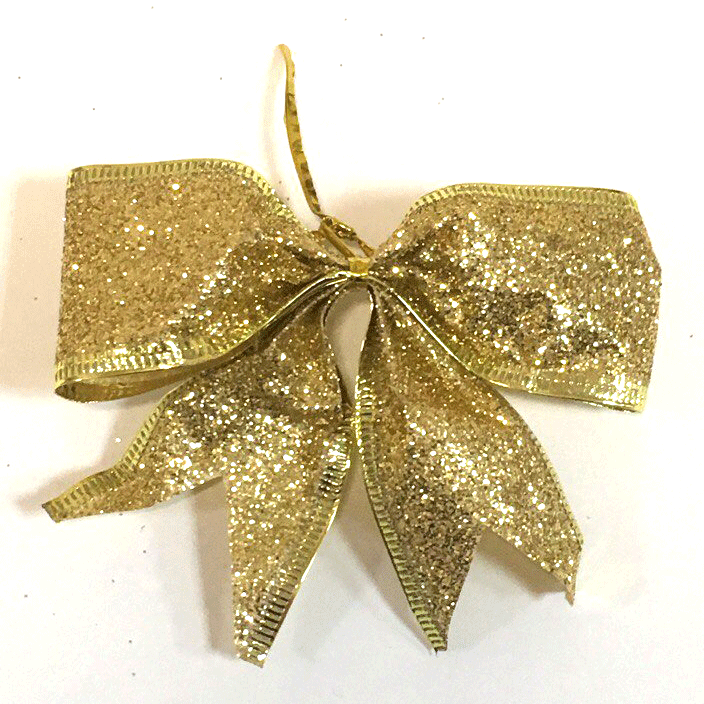 Бант декоративний (золотий)