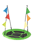 Садова гойдалка - гніздо Outtec XXL з прапорцями зелений l