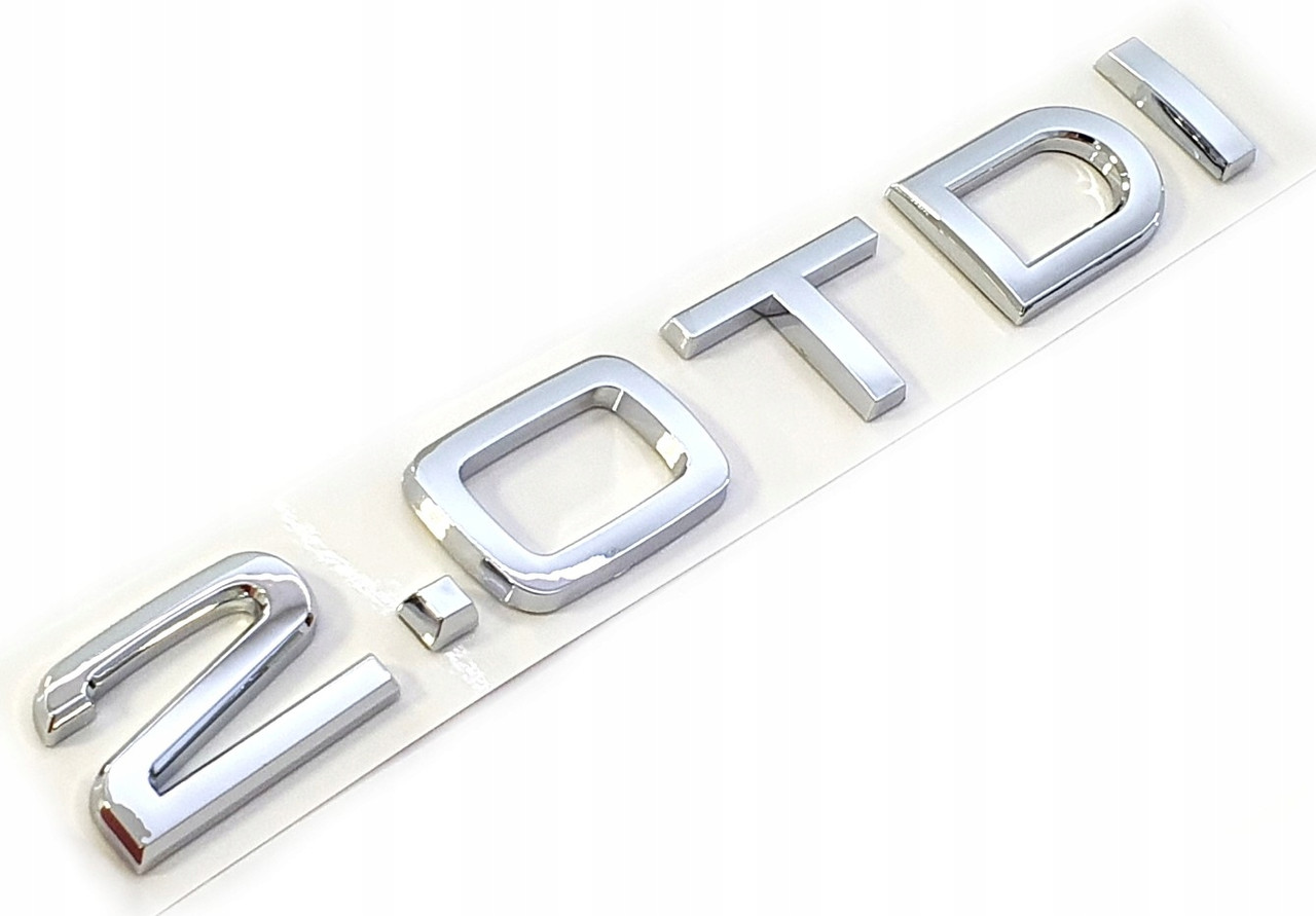 Шильдик емблема напис на багажник AUDI 2.0 TDI колір хром