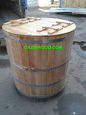 Купель овальна для лазні та сауни 150х110х120 см., фото 4