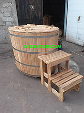 Купель овальна для лазні та сауни 150х110х120 см., фото 5