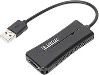 Карта видеозахвата Goshyda, USB-HD-HDMI-адаптер-конвертер