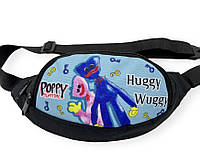 Бананка детская (сумка на пояс, поясная сумка) Хаги Ваги Missy два кармана на молнии