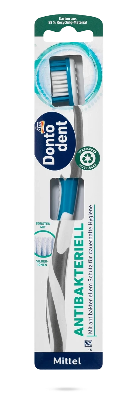 Зубна щітка Dontodent Antibacterial середньої жорсткості 1 шт