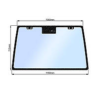 Стекло заднее JM 804 (h=715, L=1060х1160) НОВОЕ