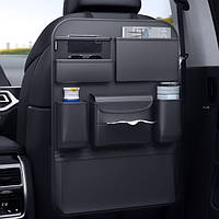 Органайзер високої якості з екошкіри на спинку сидіння авто CABULE Luxury