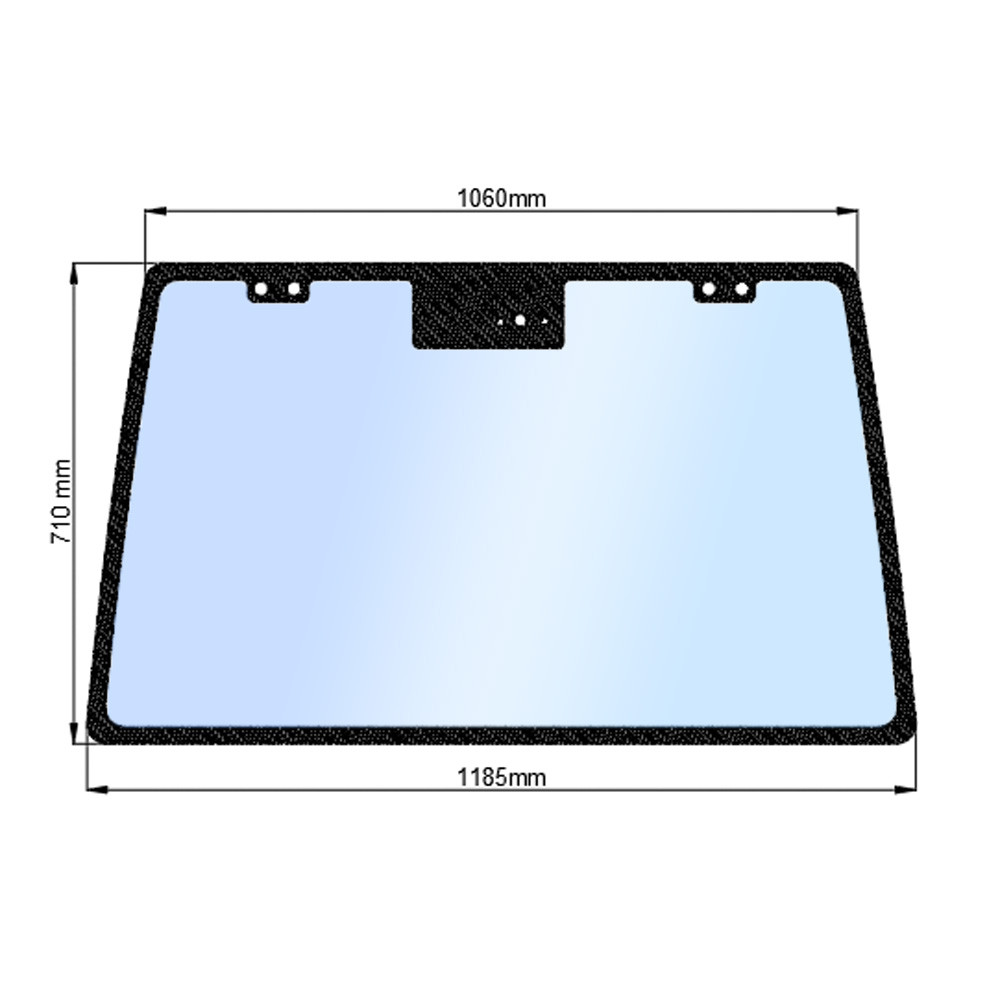 Стекло заднее JM 804 (h=710, L=1060х1185), фото 1