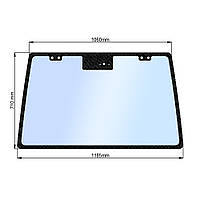 Стекло заднее JM 804 (h=710, L=1060х1185)