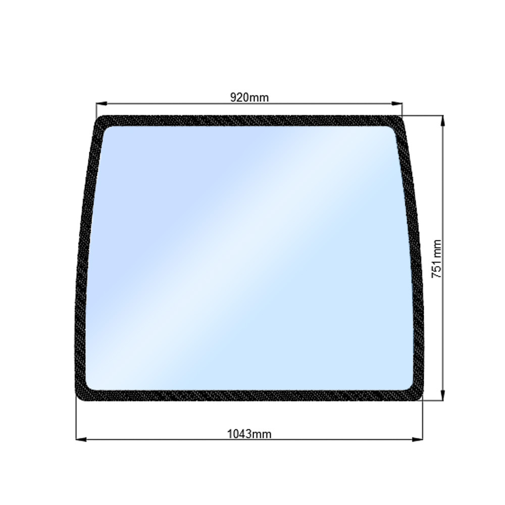Стекло заднее JM 244/3244/404С (h=750, L=920х1043), фото 1