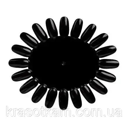 Дисплей-ромашка для зразків лаку чорна, фото 1