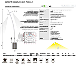 Паркова LED- опора освітлення Lion-2 4.5 м 60W, фото 7