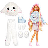 Barbie Cutie Reveal HKR03 Лялька Барбі Сюрприз М'які та пухнасті Ягня, фото 4