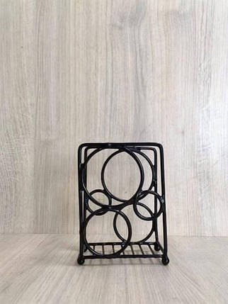 Металева серветниця для декору кафе або будинку 16*13,5 см, фото 2