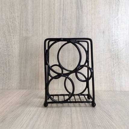 Металева серветниця для декору кафе або будинку 16*13,5 см, фото 1