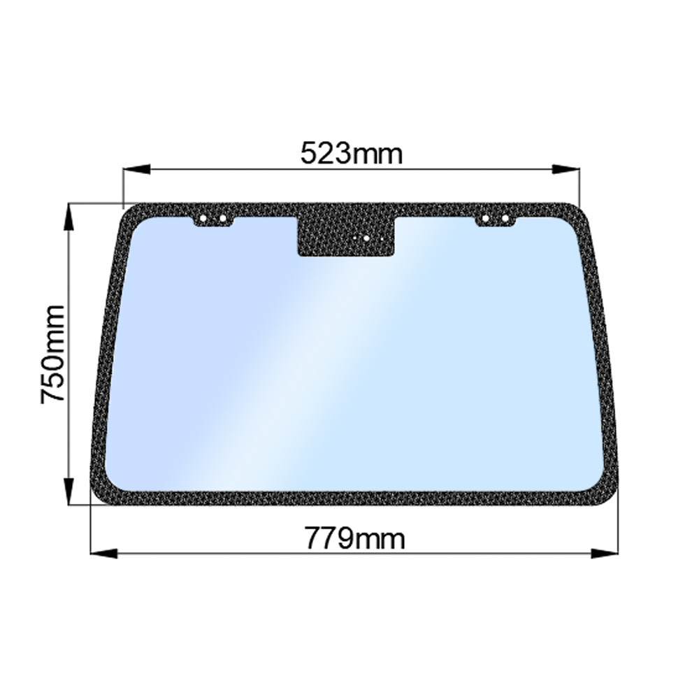 Стекло заднее (нов.) JM 804 (h=750, L=779х523), фото 1
