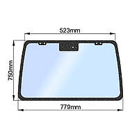 Стекло заднее (нов.) JM 804 (h=750, L=779х523)