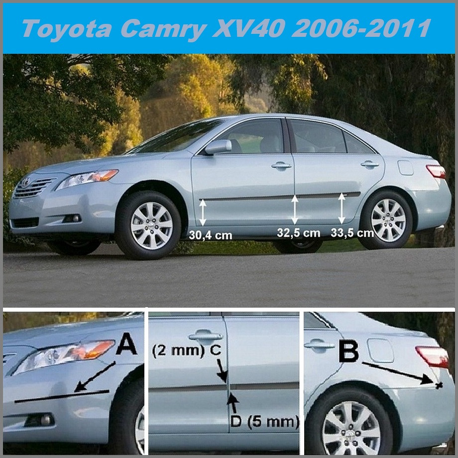 Молдинги на двері для Toyota Camry 2006-2011