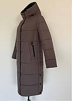 Женское пальто зимнее с капюшоном размеры 50-58