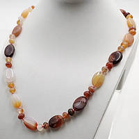 Буси Овал Сердолик 18х14 мм 56 см