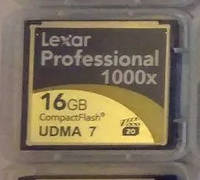 Карта памяти Compact Flash 16GB Lexar 1000X