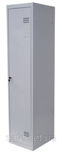 Шафа металева для одягу ШОМ 1/40/1 (ВxШxГ:1800x400x500), 0,5 мм, шафа роздягальні, шафа одягу металева