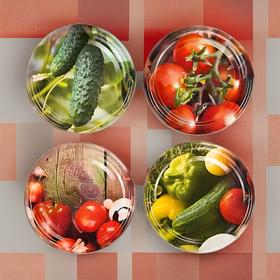 Кришка для консервації Панночка Овочі Твіст 66 мм (20шт)