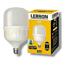 Светодиодная лампа LEBRON L-А118, 40W, Е27-Е40, 6500K, 3200Lm. (ст.11-18-22-1)