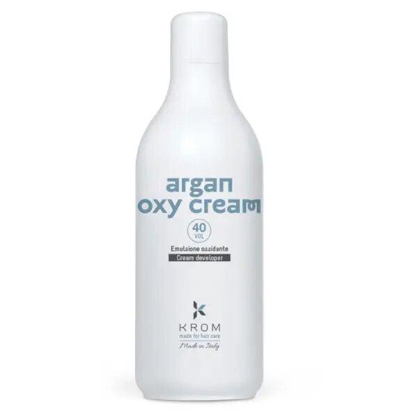 Окислювальна емульсія з олією аргани KROM ARGAN OXY CREAM 40 vol 12% 1000 мл (Оригінал)