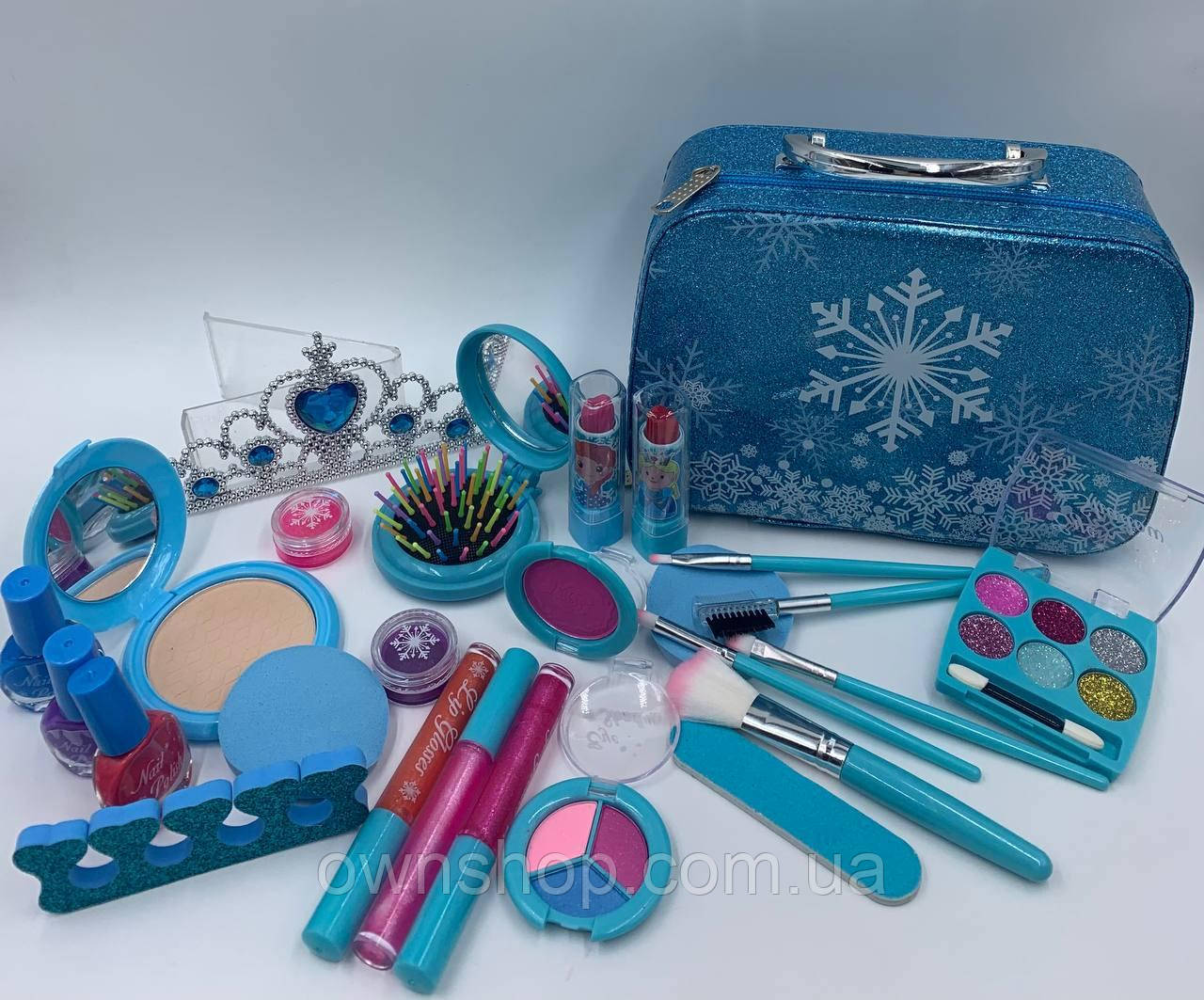 Подарунковий набір дитячої косметики 27 предметів, 60012-B для маленьких принцес, фото 1
