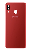 Задня кришка для Samsung A205 Galaxy A20 2019, червона, оригінал