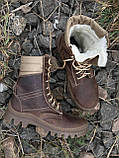 Берці тактичні зимові шкіряні Яструб, койот 40-45, фото 7